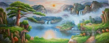 Dream Heaven Paysage chinois Peinture à l'huile